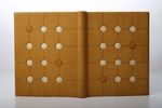 Happy Abstract, William Blake. Έκδοση για την American Academy of Bookbinding, στις ΗΠΑ.  Βιβλιοδεσία όλη με δέρμα κατσίκι και ένθετα περγαμηνής  Διαστάσεις: 23,3 Χ 18,4 Χ 2,6 εκ.